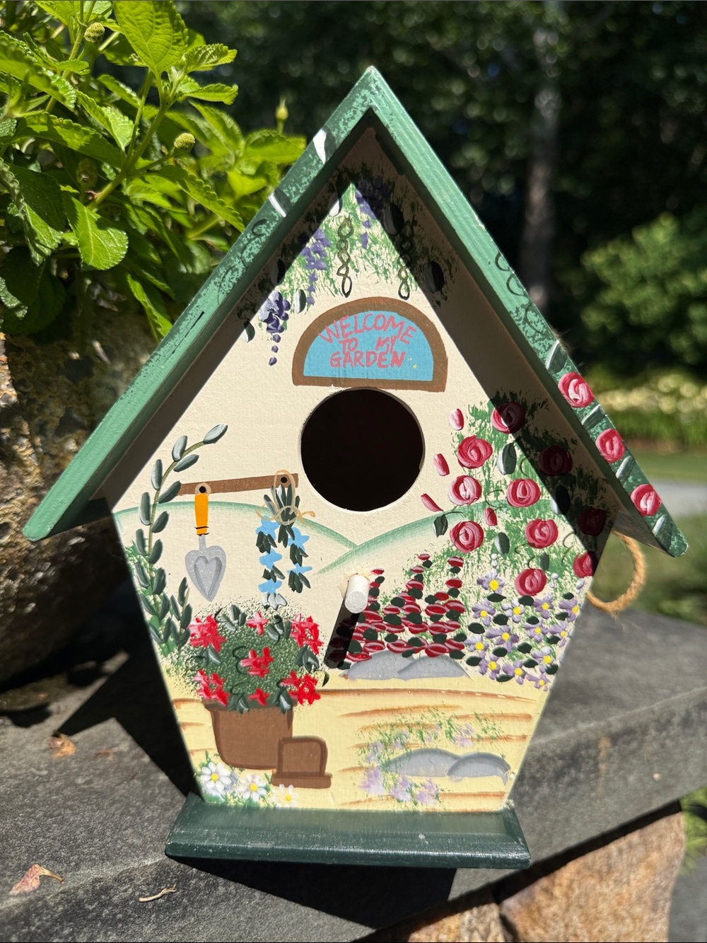 Welcome to my Garden Kathy Hatch Birdhouse
